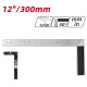 DELI μεταλλικός γωνιακός χάρακας DL302300, 300mm