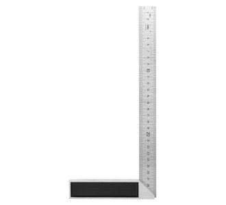 DELI μεταλλικός γωνιακός χάρακας DL302300, 300mm