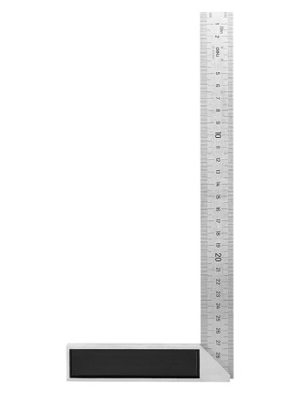 DELI μεταλλικός γωνιακός χάρακας DL302300, 300mm