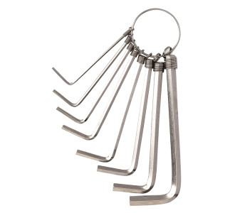 DELI σετ κλειδιά Allen DL3080 σε σχήμα L, με κρίκο κλειδιών, 8τμχ