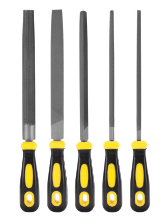 DELI σετ λίμες μετάλλου DL352085 με αντιολισθητική λαβή, 200mm, 5τμχ