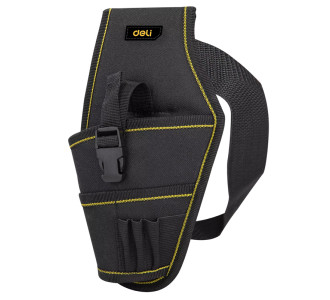 DELI εργαλειοθήκη μέσης DL430004 για δράπανο, 26x15cm, μαύρη DELI εργαλειοθήκη μέσης DL430004 για δράπανο, 26x15cm, μαύρη