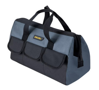 DELI τσάντα εργαλείων χειρός DL430018, υφασμάτινη, 40x20x27cm, γκρι