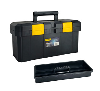DELI εργαλειοθήκη DL432918, πλαστική, 42.5x23x19.5cm, μαύρη DELI εργαλειοθήκη DL432918, πλαστική, 42.5x23x19.5cm, μαύρη