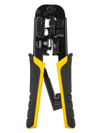 DELI πρέσα ακροδεκτών καλωδίων δικτύου DL4971, 4P/6P/8P, 200mm