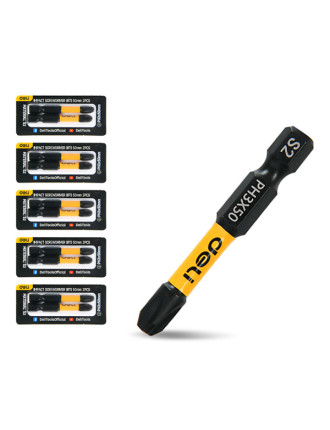 DELI σετ μύτες κατσαβιδιού DL501003Z για δραπανοκατσάβιδο, σταυρωτές, PH3x50mm, 10τμχ