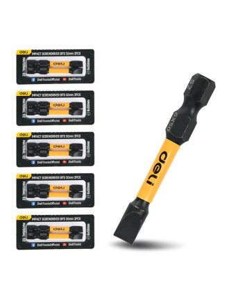 DELI σετ μύτες κατσαβιδιού DL501005Z για δραπανοκατσάβιδο, ίσιες, SL6x50mm, 10τμχ DELI σετ μύτες κατσαβιδιού DL501005Z για δραπανοκατσάβιδο, ίσιες, SL6x50mm, 10τμχ