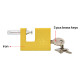 DELI λουκέτο τάκου με κλειδί DL508306, heavy duty, 60mm DELI λουκέτο τάκου με κλειδί DL508306, heavy duty, 60mm