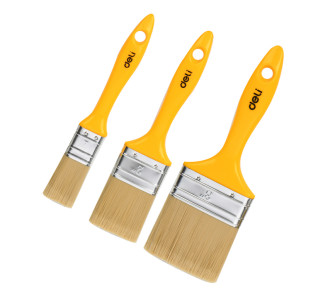 DELI σετ πινέλα βαφής DL509157 με συνθετικές τρίχες, πλαστική λαβή, 25/50/75mm, 3τμχ