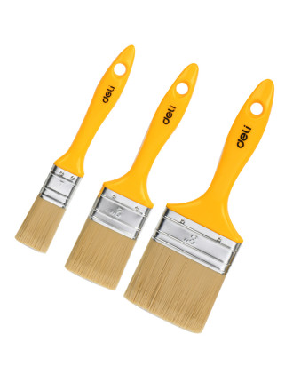 DELI σετ πινέλα βαφής DL509157 με συνθετικές τρίχες, πλαστική λαβή, 25/50/75mm, 3τμχ