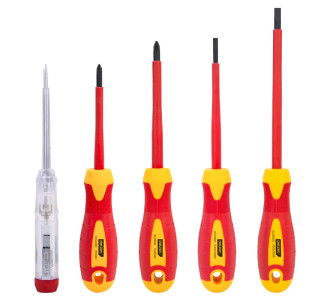 DELI σετ κατσαβίδια ηλεκτρολόγου DL510005 με μόνωση 1000V, 5τμχ