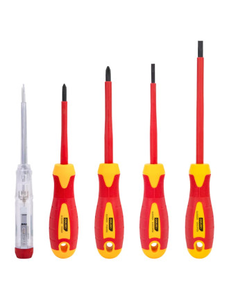 DELI σετ κατσαβίδια ηλεκτρολόγου DL510005 με μόνωση 1000V, 5τμχ
