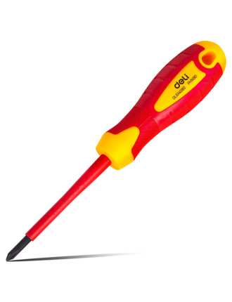 DELI κατσαβίδι ηλεκτρολόγου DL514080, μαγνητικό, PH1x80mm, VDE 1000V DELI κατσαβίδι ηλεκτρολόγου DL514080, μαγνητικό, PH1x80mm, VDE 1000V