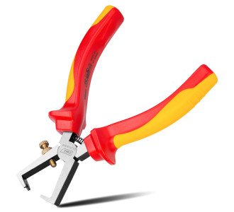 DELI απογυμνωτής καλωδίων ηλεκτρολόγου DL515006, αντιολισθητικές λαβές, ρυθμιζόμενος, VDE 1000V, 160mm