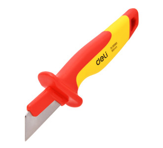 DELI μαχαίρι ηλεκτρολόγου DL515185, αντιολισθητική λαβή, VDE 1000V, 185mm DELI μαχαίρι ηλεκτρολόγου DL515185, αντιολισθητική λαβή, VDE 1000V, 185mm