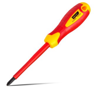 DELI κατσαβίδι σταυρωτό ηλεκτρολόγου DL516100, μαγνητικό, PH2x100mm, VDE 1000V