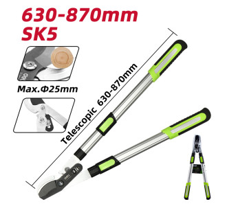 DELI ψαλίδι κλάδου DL580423 για κλαδιά έως 25mm, πτυσσόμενο, 630-870mm DELI ψαλίδι κλάδου DL580423 για κλαδιά έως 25mm, πτυσσόμενο, 630-870mm