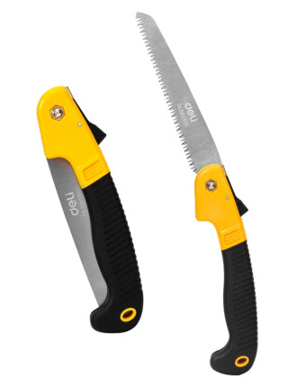 DELI πριόνι ξύλου DL580618 με εργονομική λαβή, αναδιπλούμενο, 180mm