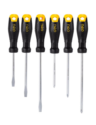DELI σετ κατσαβίδια DL620006, 3x ίσια & 3x σταυρωτά, μαγνητικά, 6τμχ DELI σετ κατσαβίδια DL620006, 3x ίσια & 3x σταυρωτά, μαγνητικά, 6τμχ