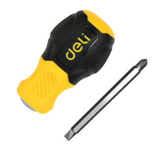 DELI κατσαβίδι DL632101 με διπλή κεφαλή, μαγνητικό, 6mm/PH2x38mm