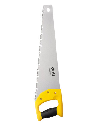 DELI πριόνι ξύλου DL6845A με εργονομική λαβή, 450mm, κίτρινο DELI πριόνι ξύλου DL6845A με εργονομική λαβή, 450mm, κίτρινο