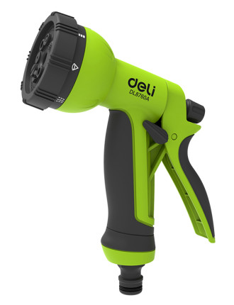 DELI πιστόλι νερού DL8760A με 8 λειτουργίες ψεκασμού, 3/4"