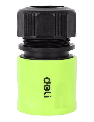 DELI ταχυσύνδεσμος για λάστιχο DL8793 με water stop, 1/2", πράσινος