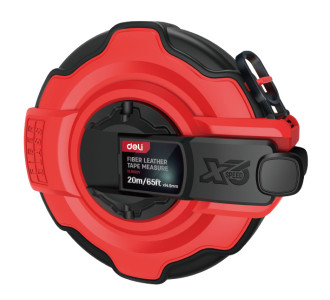 DELI μετροταινία DL9920Y με μηχανισμό αναδίπλωσης, fibreglass ταινία, 20m/65ft x 14.5mm DELI μετροταινία DL9920Y με μηχανισμό αναδίπλωσης, fibreglass ταινία, 20m/65ft x 14.5mm