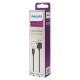 PHILIPS καλώδιο USB σε Lightning DLC3104V-00, 2.4Α, 1.2m, μαύρο PHILIPS καλώδιο USB σε Lightning DLC3104V-00, 2.4Α, 1.2m, μαύρο