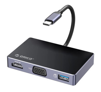 ORICO docking station DM-5P, 5 θυρών, USB-C σύνδεση, 100W PD, 4K, μαύρο ORICO docking station DM-5P, 5 θυρών, USB-C σύνδεση, 100W PD, 4K, μαύρο