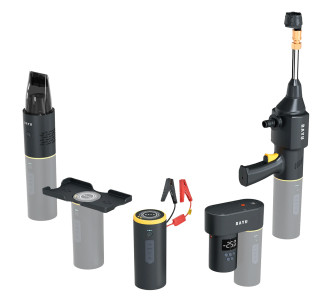 BAYU car kit με εκκινητή μπαταρίας/συμπιεστή αέρος/πιστόλι πλυσίματος/σκουπάκι αυτοκινήτου E-Pro C