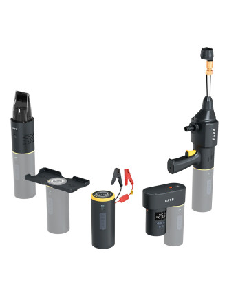 BAYU car kit με εκκινητή μπαταρίας/συμπιεστή αέρος/πιστόλι πλυσίματος/σκουπάκι αυτοκινήτου E-Pro C