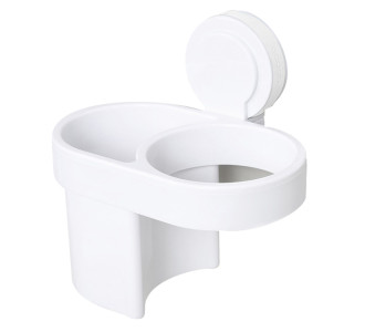 ECOCO βάση οδοντόβουρτσας και σεσουάρ μαλλιών E1509, λευκή