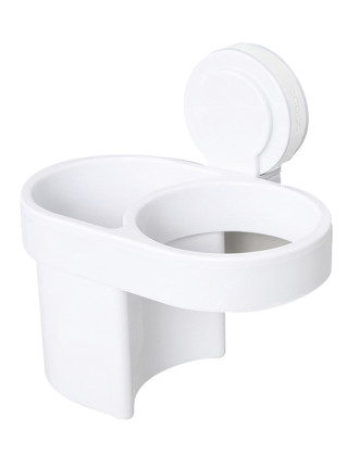 ECOCO βάση οδοντόβουρτσας και σεσουάρ μαλλιών E1509, λευκή ECOCO βάση οδοντόβουρτσας και σεσουάρ μαλλιών E1509, λευκή