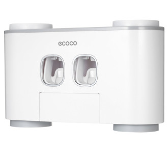 ECOCO Διανεμητής οδοντόκρεμας με βάσεις οδοντόβουρτσας και ποτήρια E1802