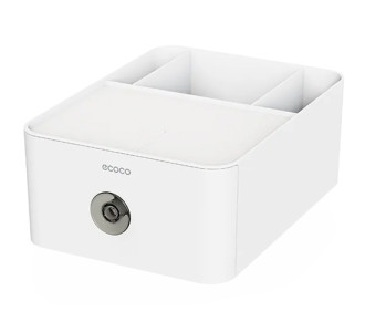 ECOCO θήκη οργάνωσης E2334, επιτραπέζια, 28x21x11cm, λευκή