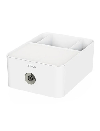 ECOCO θήκη οργάνωσης E2334, επιτραπέζια, 28x21x11cm, λευκή
