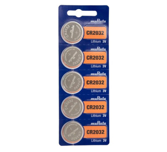 MURATA Μπαταρία λιθίου CR2032, 3V, 5τμχ