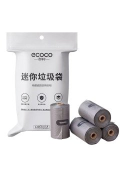 ECOCO σακούλες απορριμμάτων E24062, 22x24cm, γκρι, 4x30τμχ