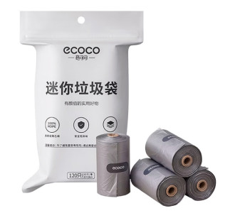 ECOCO σακούλες απορριμμάτων E24062, 22x24cm, γκρι, 4x30τμχ