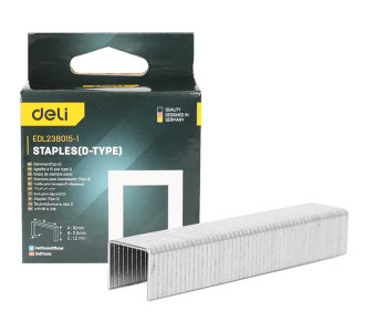 DELI συνδετήρες σχήματος Π EDL238015-1 για καρφωτικό, 1.2x10x11.3mm, 1000τμχ