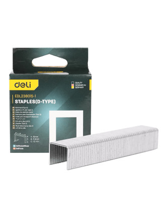 DELI συνδετήρες σχήματος Π EDL238015-1 για καρφωτικό, 1.2x10x11.3mm, 1000τμχ