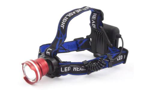 ESPERANZA φακός κεφαλής LED EOT001, 600lm, zoom, μαύρος/κόκκινος