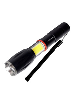 ESPERANZA φορητός φακός LED EOT070, 250lm, IPX3, zoom, με μαγνήτη, μαύρος