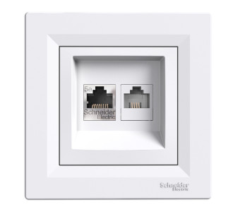 SCHNEIDER ELECTRIC επιτοίχια πρίζα δικτύου RJ45 & RJ12 Asfora EPH4900121 SCHNEIDER ELECTRIC επιτοίχια πρίζα δικτύου RJ45 & RJ12 Asfora EPH4900121