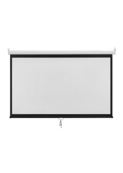 BRATECK οθόνη προβολής projector τοίχου/οροφής ESBA100, 221x124cm, 16:9/100", πτυσσόμενη