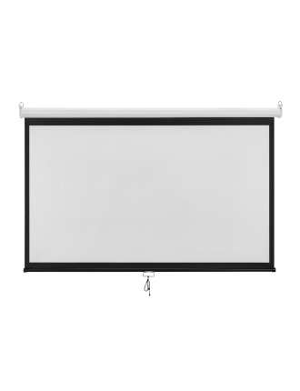 BRATECK οθόνη προβολής projector τοίχου/οροφής ESBA100, 221x124cm, 16:9/100", πτυσσόμενη