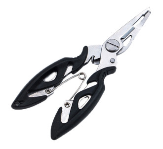 Ανοξείδωτη πένσα-ψαλιδάκι ψαρέματος FISH-0003, μαύρο