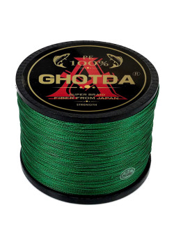 GHOTDA νήμα FISH-0039, τετράκλωνο, 35lb, 0.28mm, 1000m, πράσινο