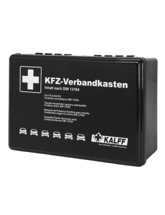 KALFF kit πρώτων βοηθειών για οχήματα FK1734-99, DIN 13164-2022, μαύρο KALFF kit πρώτων βοηθειών για οχήματα FK1734-99, DIN 13164-2022, μαύρο